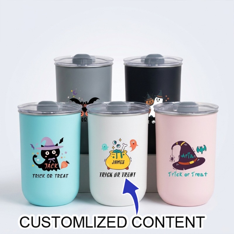 Coffee Equipment With Name - Personalized and Cute Halloween Travel Cup,