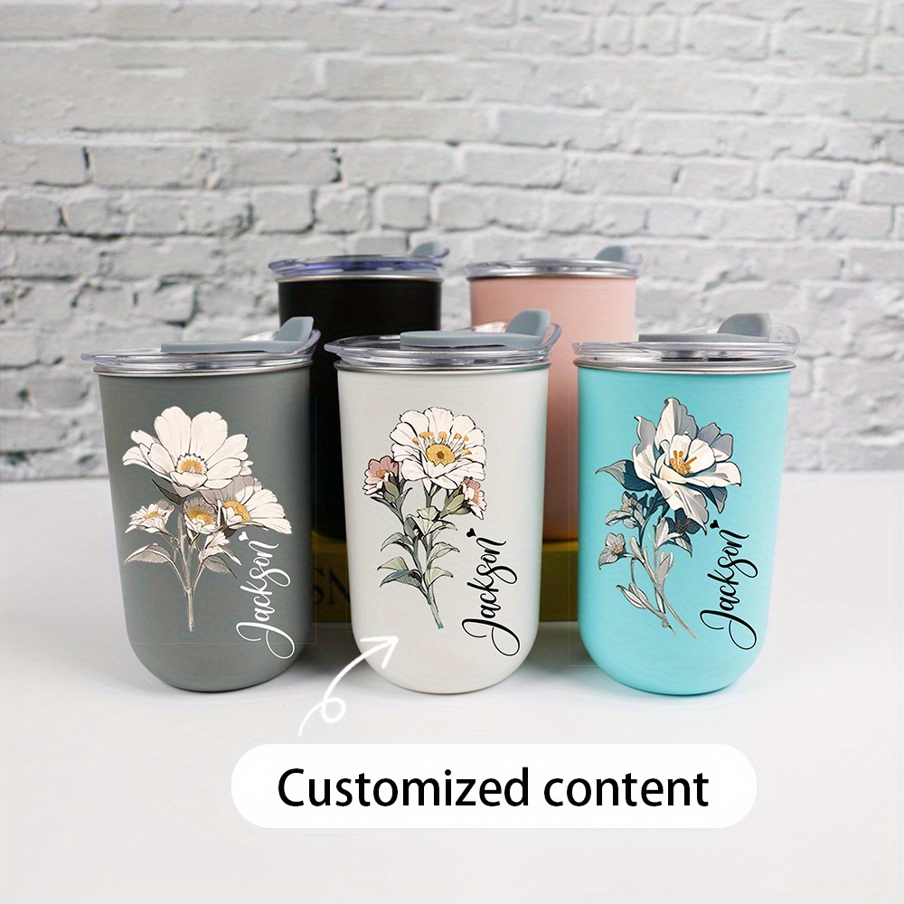 Custom Name Vintage White Flor - Coffee Equipment With Name 评论和价格
