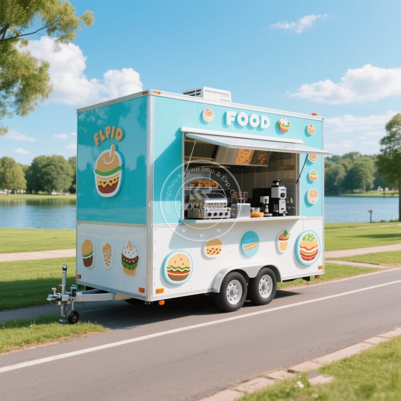 Food Trailer Truck Ice Cream C - Coffee Van Equipment 评论和价格