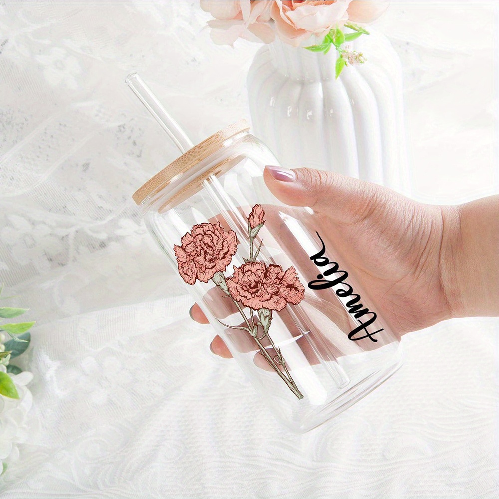 Custom Birth Flower Carnation  - Coffee Equipment With Name 评论和价格