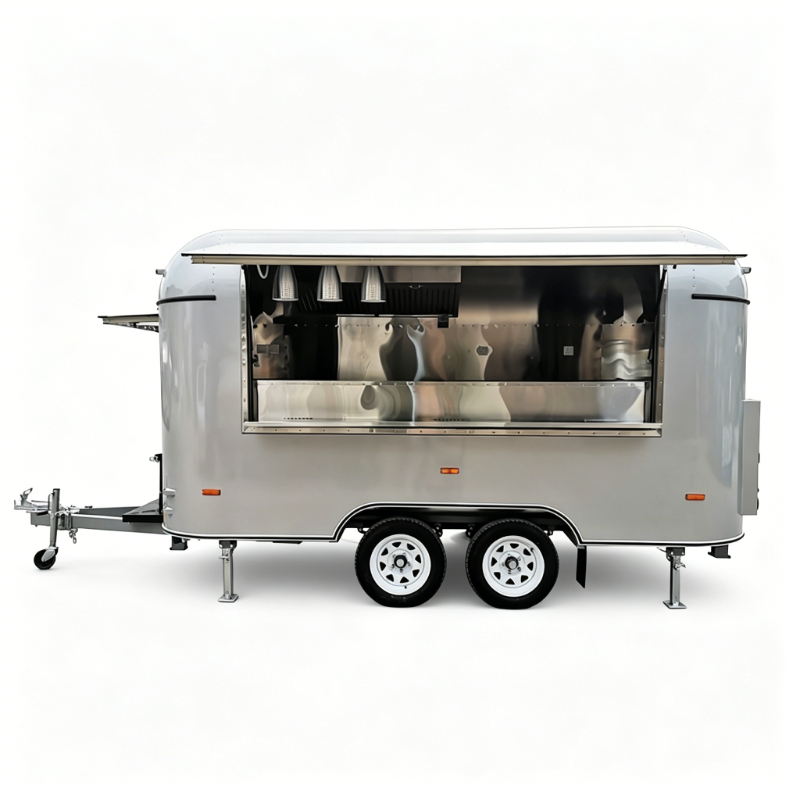 Food Cart Mobile Trailer Custo - Coffee Van Equipment 评论和价格